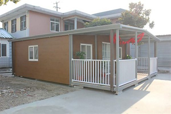 France Expandable Cabin with Exterior Decoration, Roof & Balcony