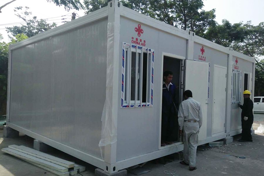 Myanmar Refugees resettlement container house