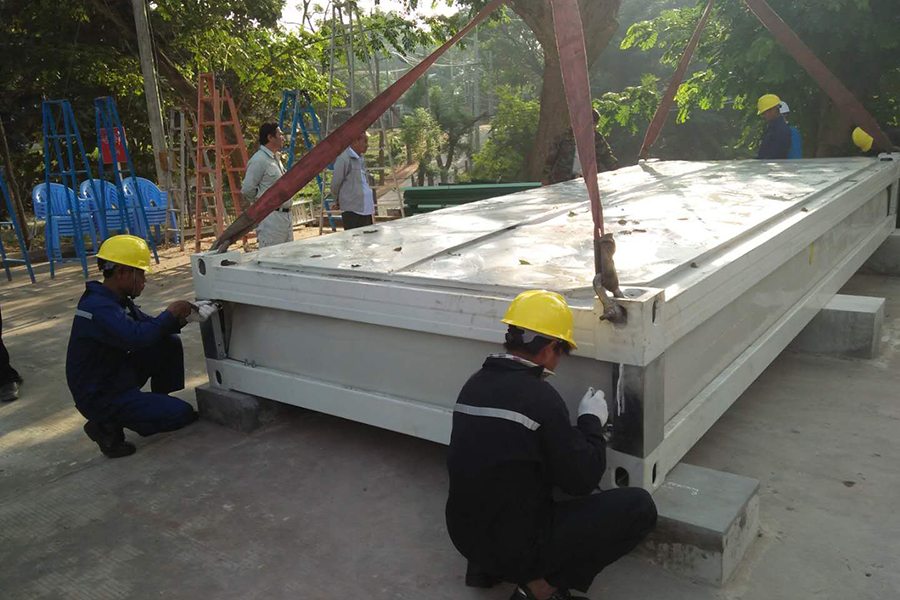 Myanmar Refugees resettlement container house