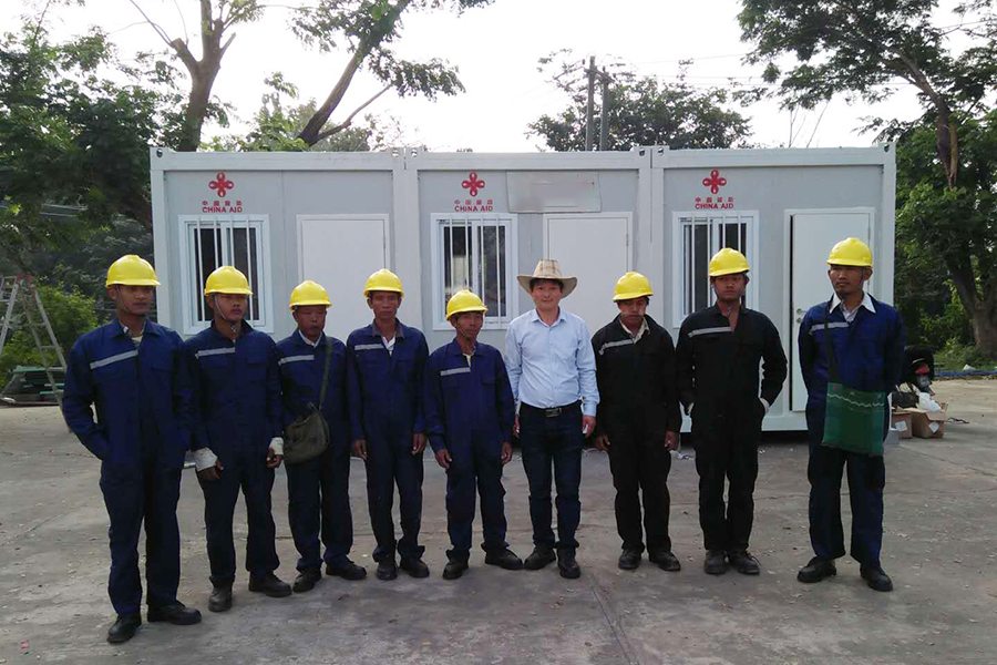 Myanmar Refugees resettlement container house