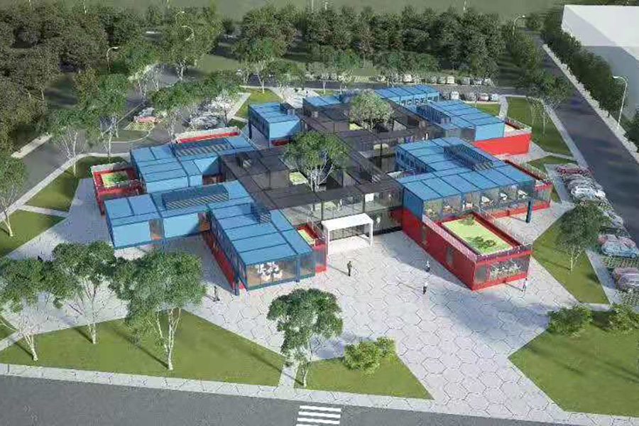 Colored Office Container House